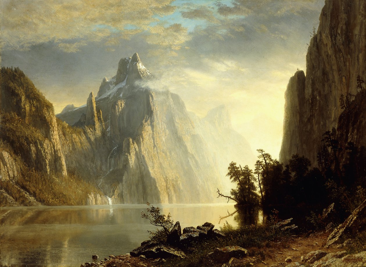 En sjö i Sierra Nevada, 1867 av Albert Bierstadt