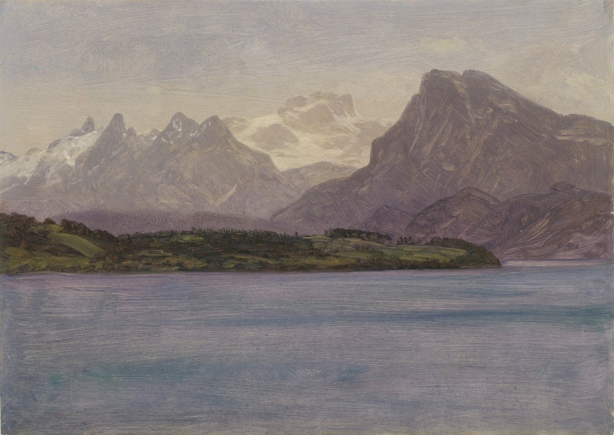 Alaskas kustområde av Albert Bierstadt