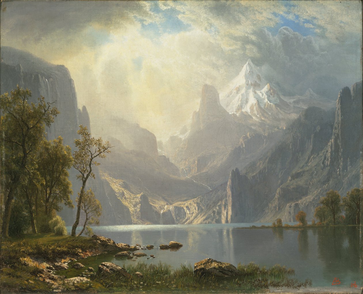 I Sierras / Lake Tahoe av Albert Bierstadt