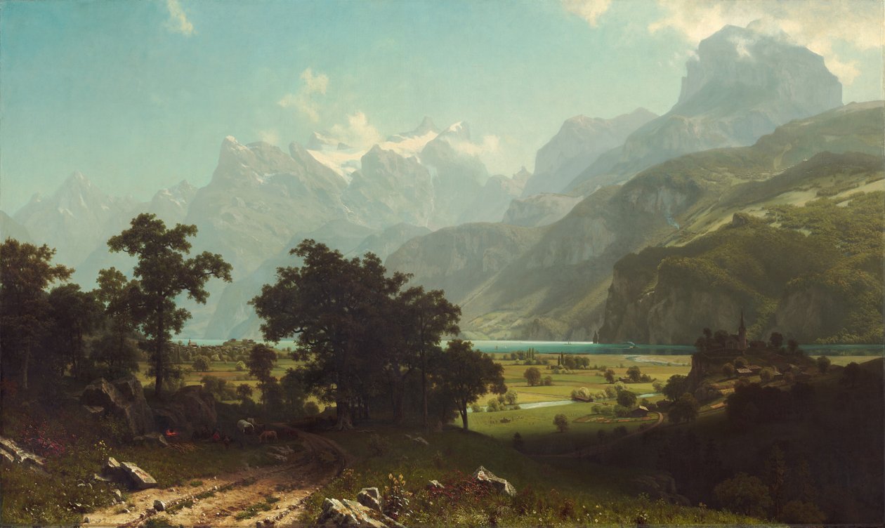 Vierwaldstättersjön, 1858. av Albert Bierstadt