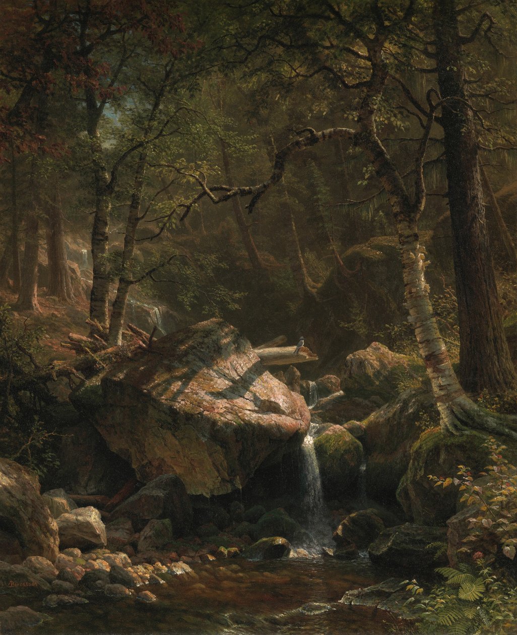 Mountain Brook, 1863. av Albert Bierstadt
