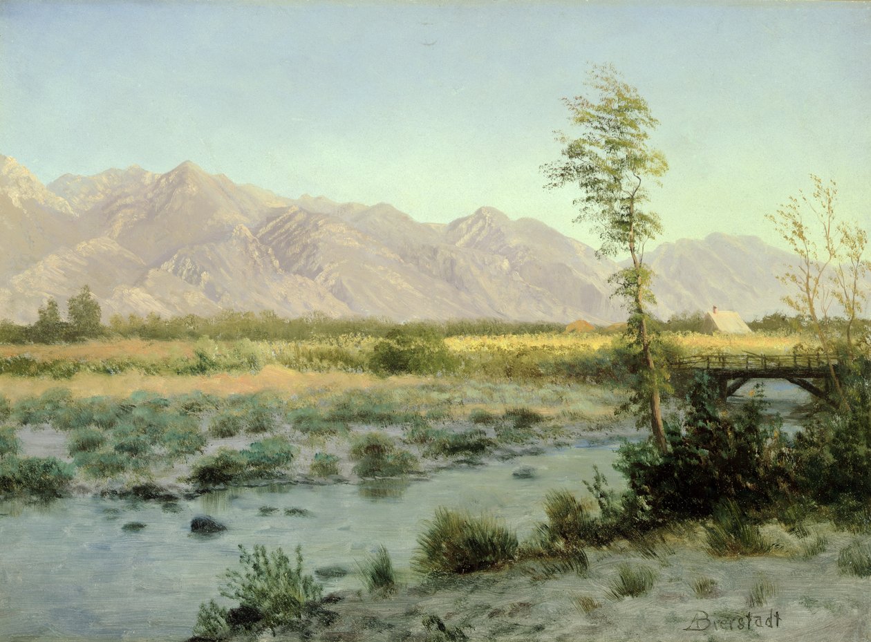 Prärielandskap av Albert Bierstadt