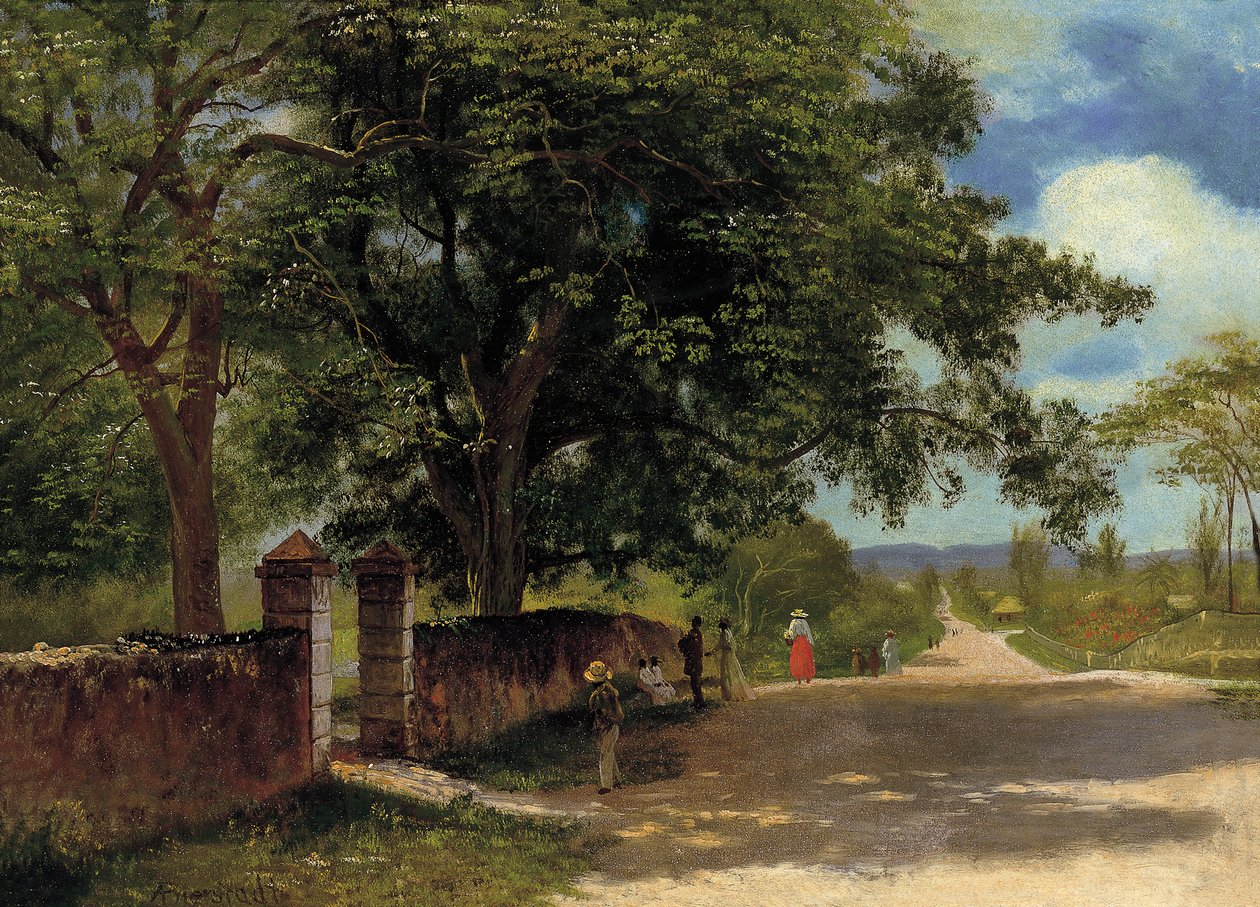 Gata i Nassau av Albert Bierstadt