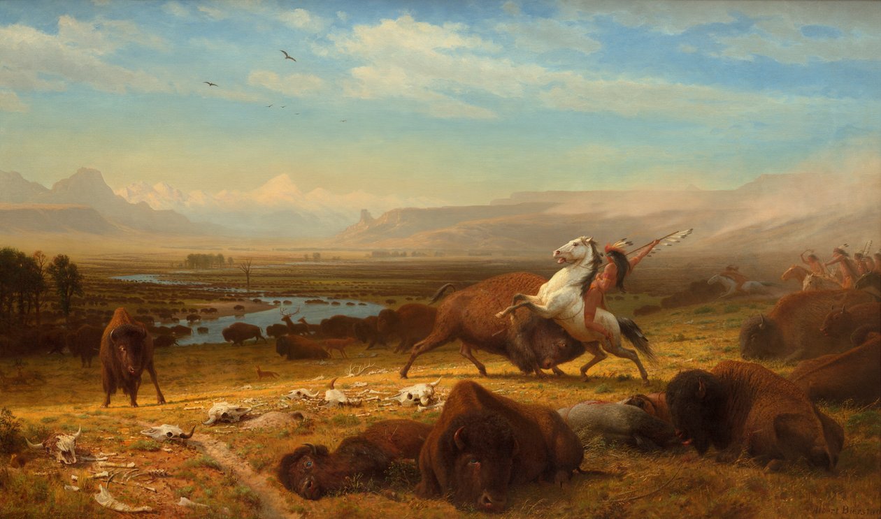 The Last of the Buffalo av Albert Bierstadt