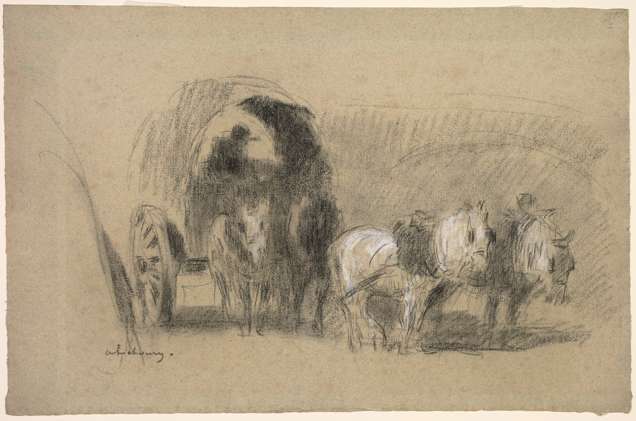En mjölnarvagn av Albert Charles Lebourg