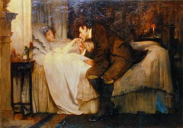 Fjäder (olja på duk) av Albert Chevallier Tayler