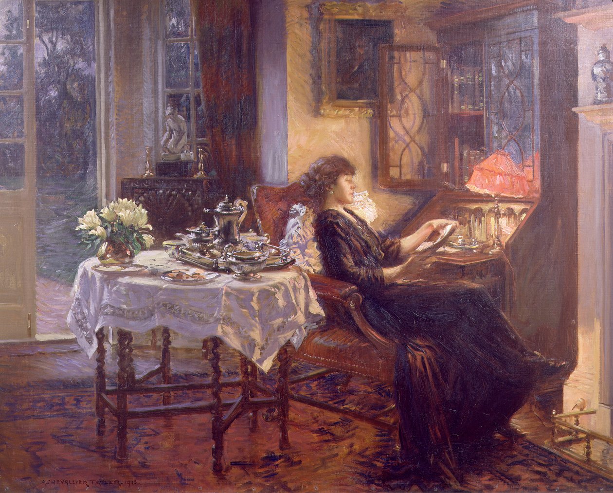Den tysta timmen, 1913 av Albert Chevallier Tayler