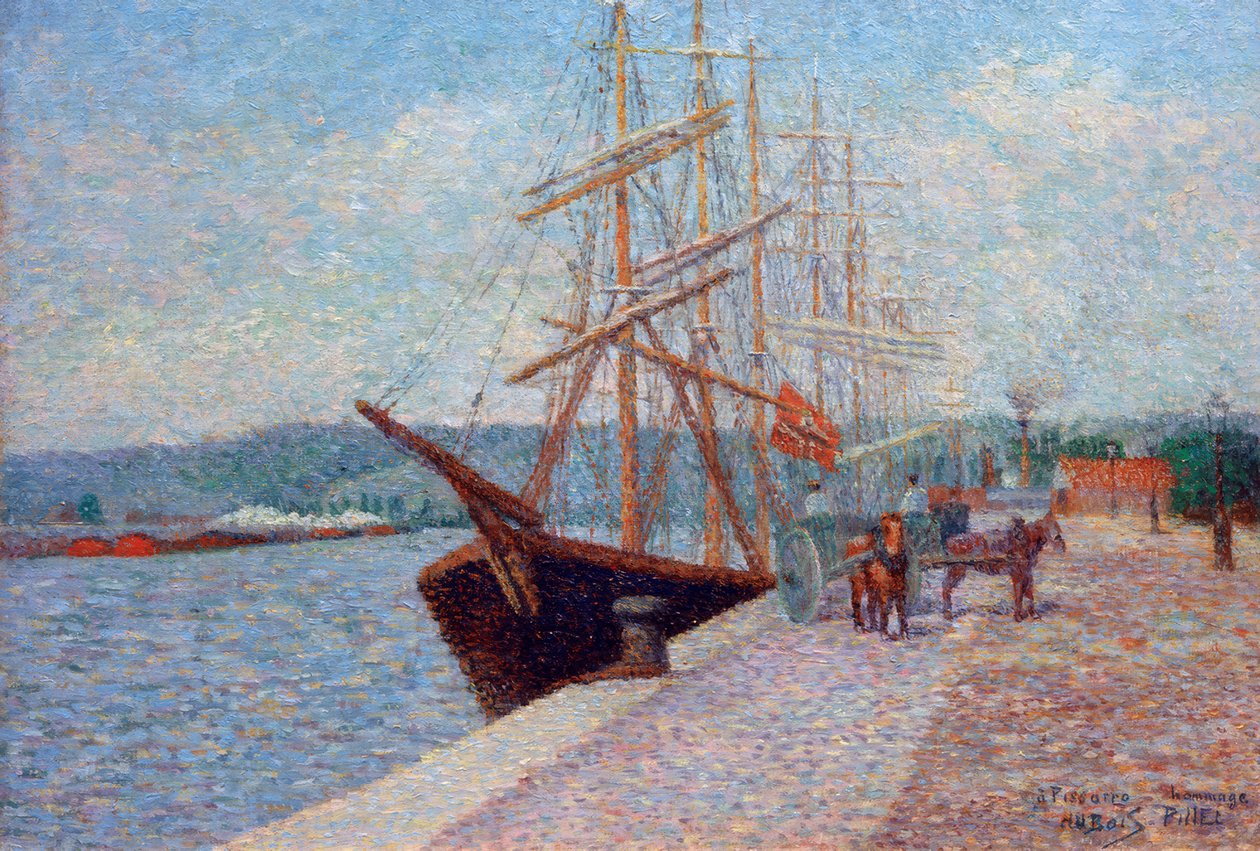 Quai de Lesseps - Rouen av Albert Dubois Pillet