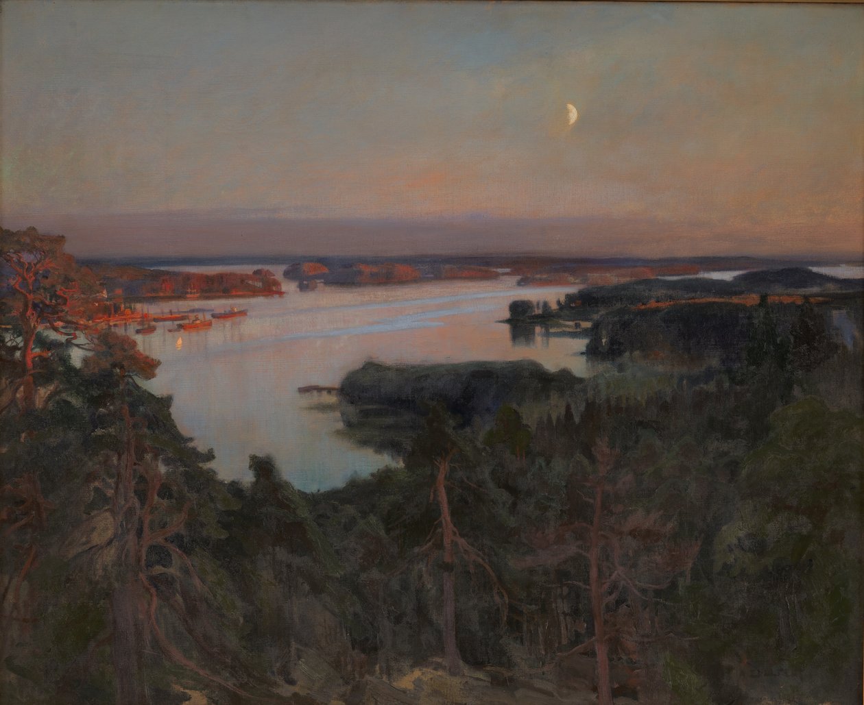 Sommarkväll, Haikofjorden av Albert Gustaf Aristides Edelfelt