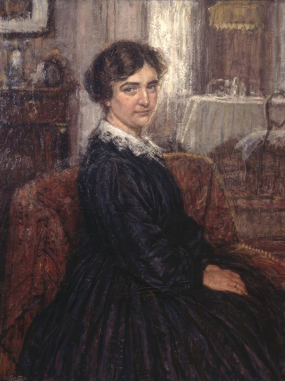 Dam porträtt av Albert Geudens