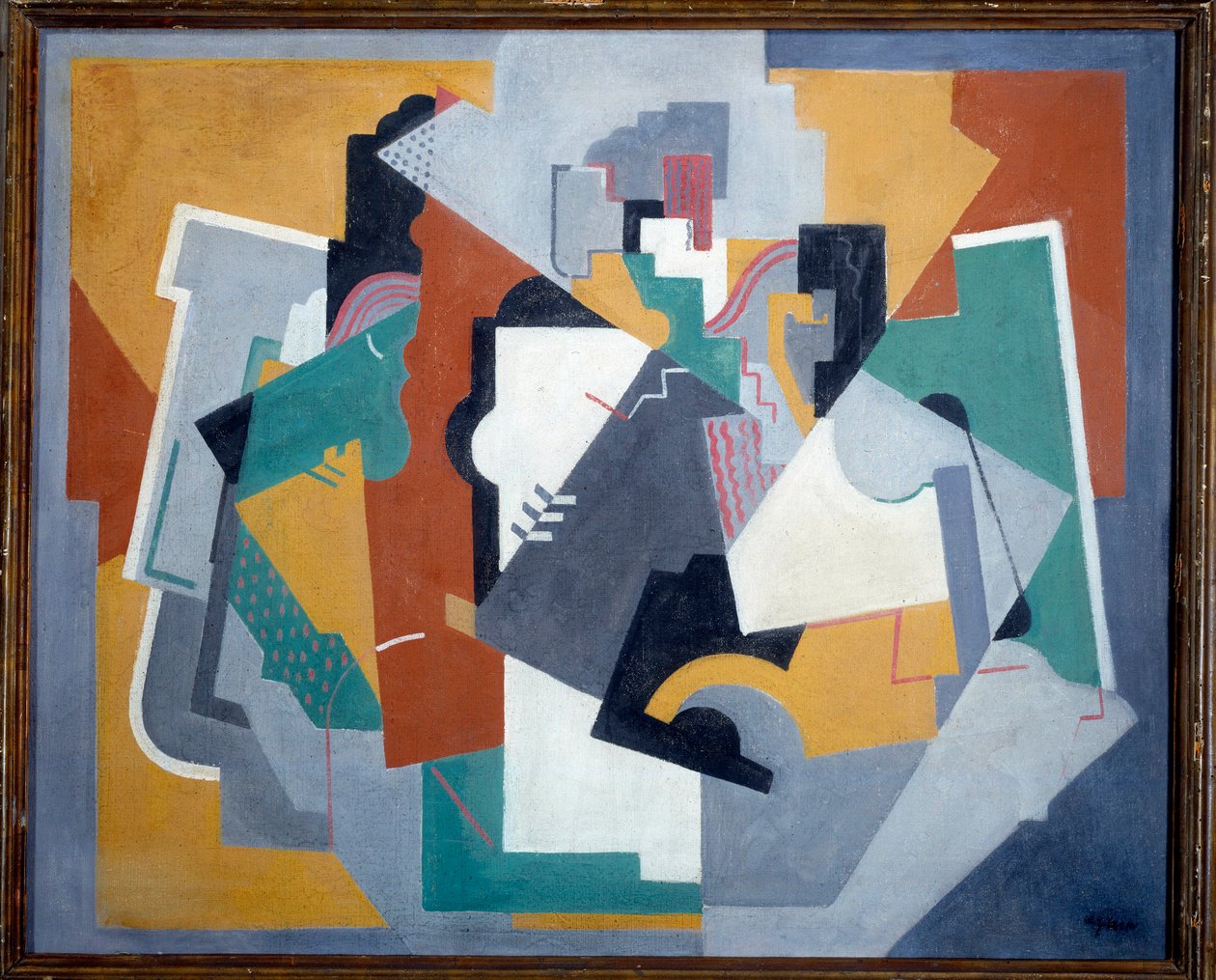 Komposition, 1900-tal (olja på duk) av Albert Gleizes