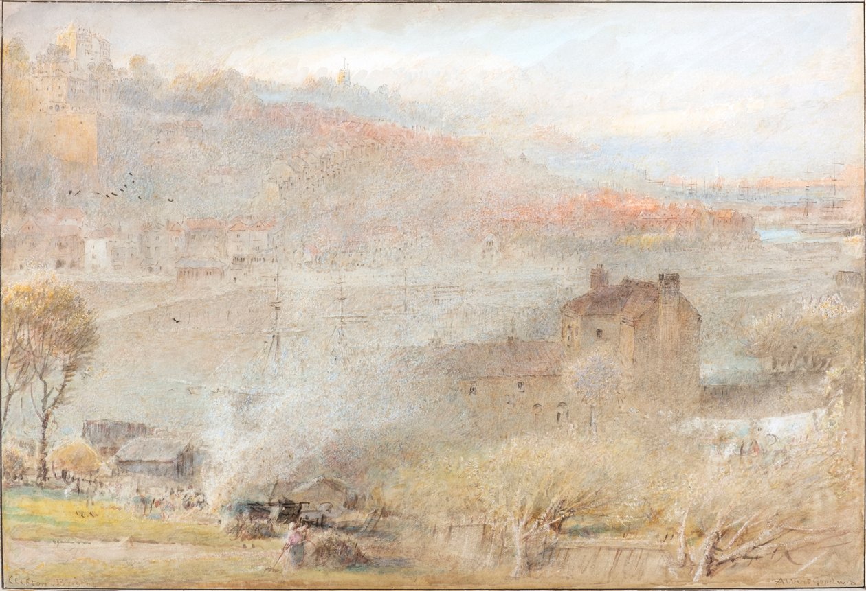 Clifton, Bristol (akvarell) av Albert Goodwin