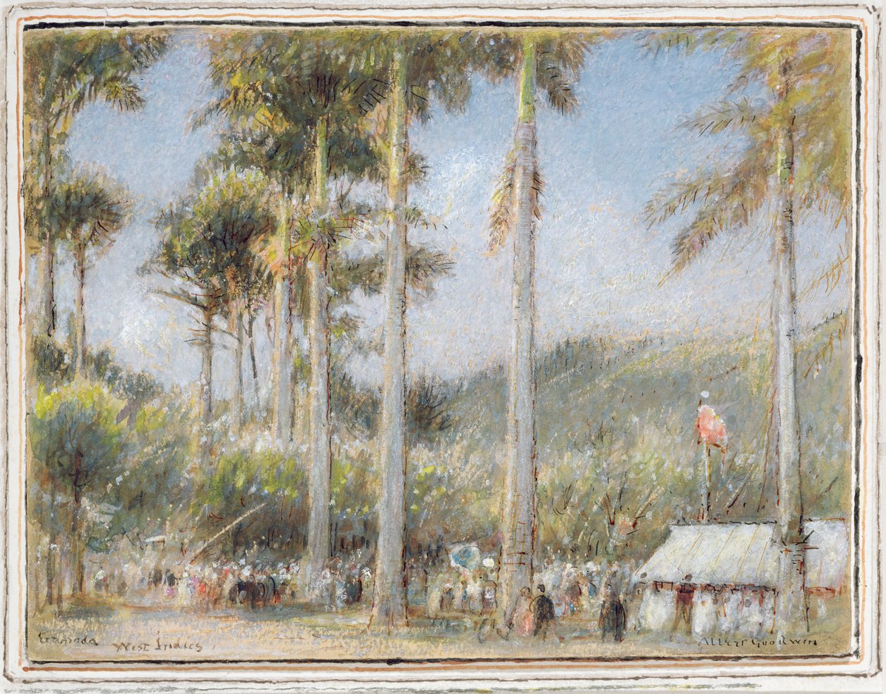 Grenada, Västindien (wc och gouache) av Albert Goodwin