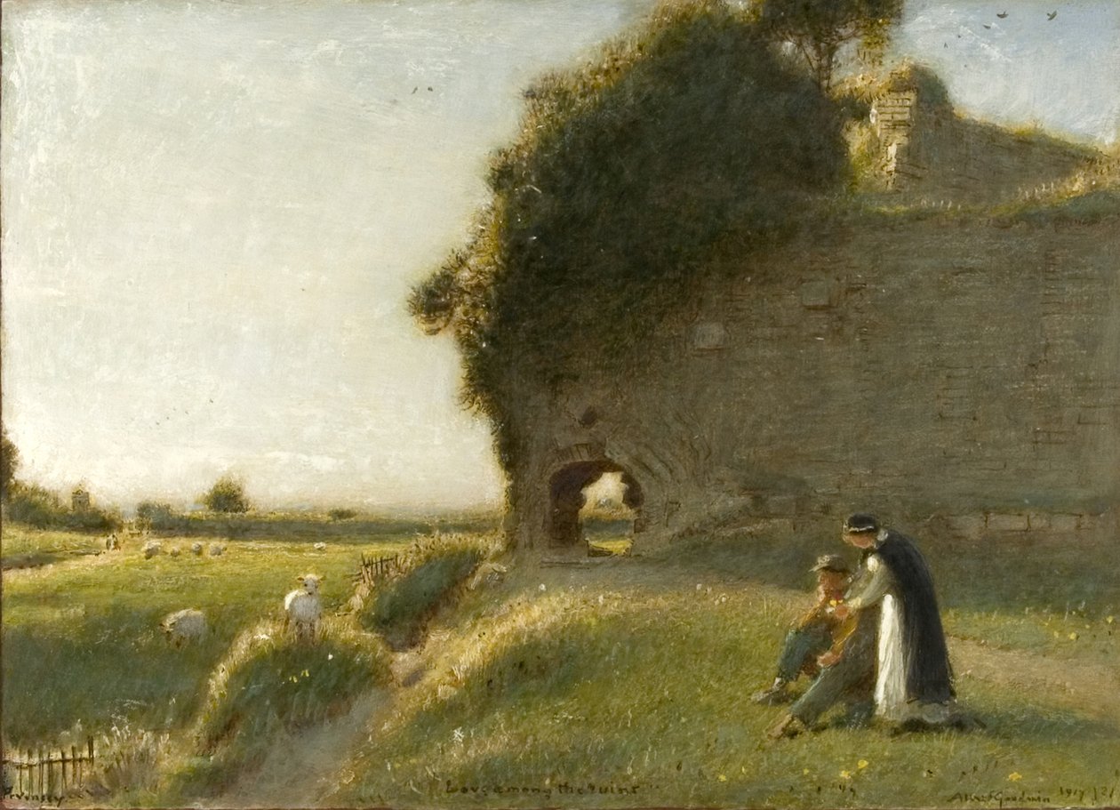 Love Among the Ruins, Pevensey av Albert Goodwin