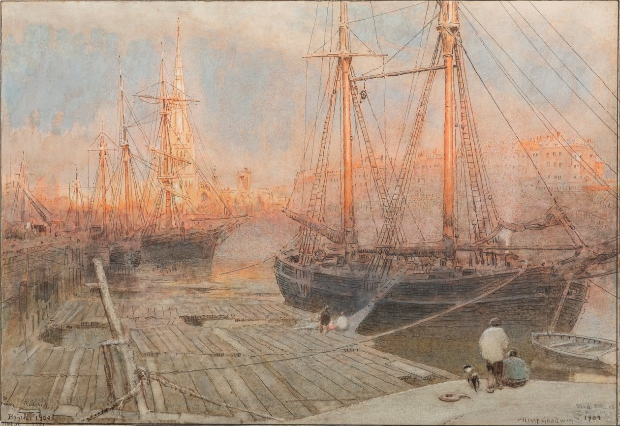 St Mary Redcliffe, Bristol av Albert Goodwin