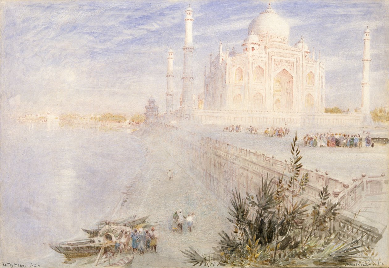 Taj Mahal av Albert Goodwin