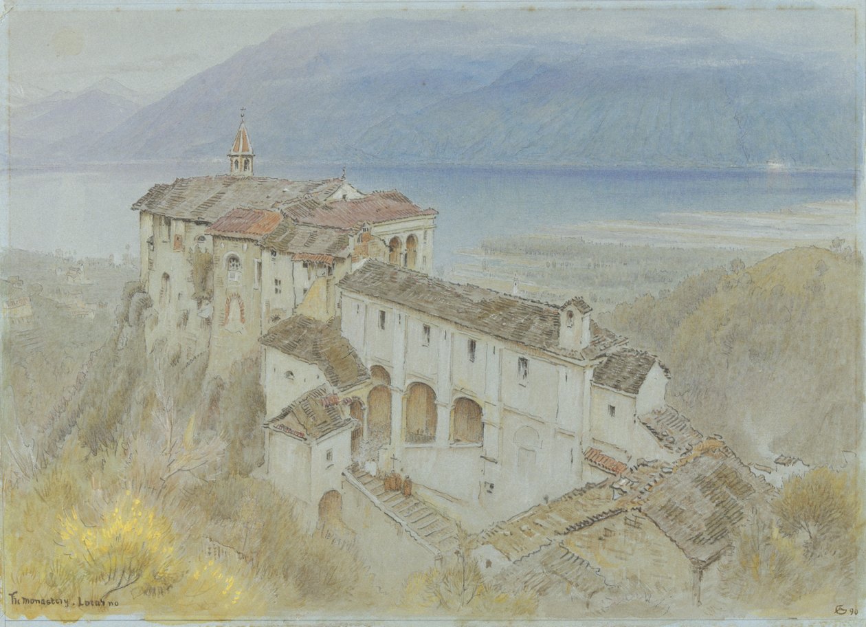 Klostret, Locarno av Albert Goodwin