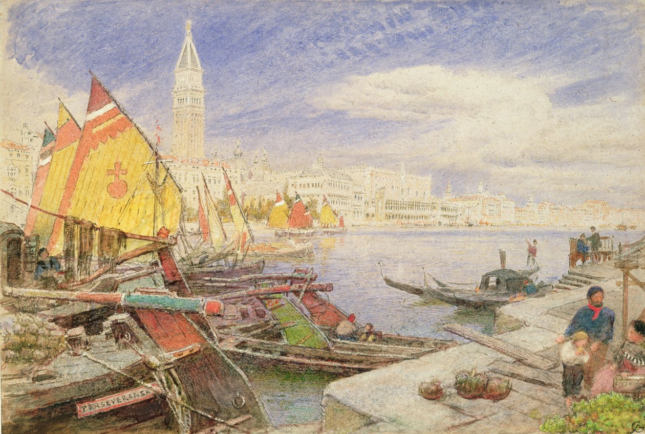 Venedig, 1893 av Albert Goodwin