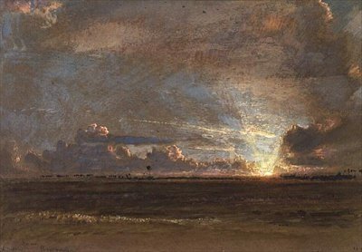Västindiska solnedgången, Barbados av Albert Goodwin