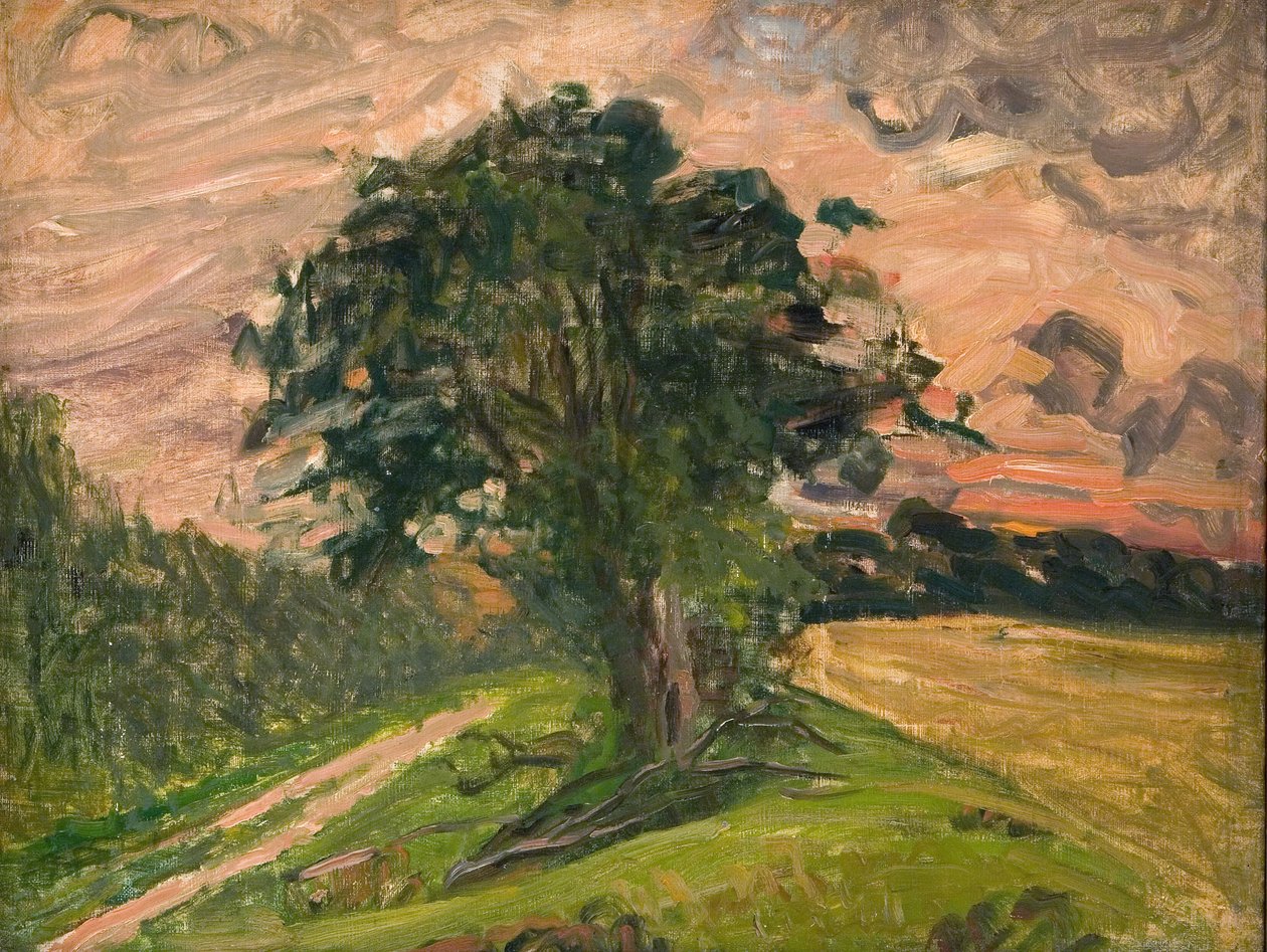 Kvällslandskap. Tisvilde av Albert Gottschalk