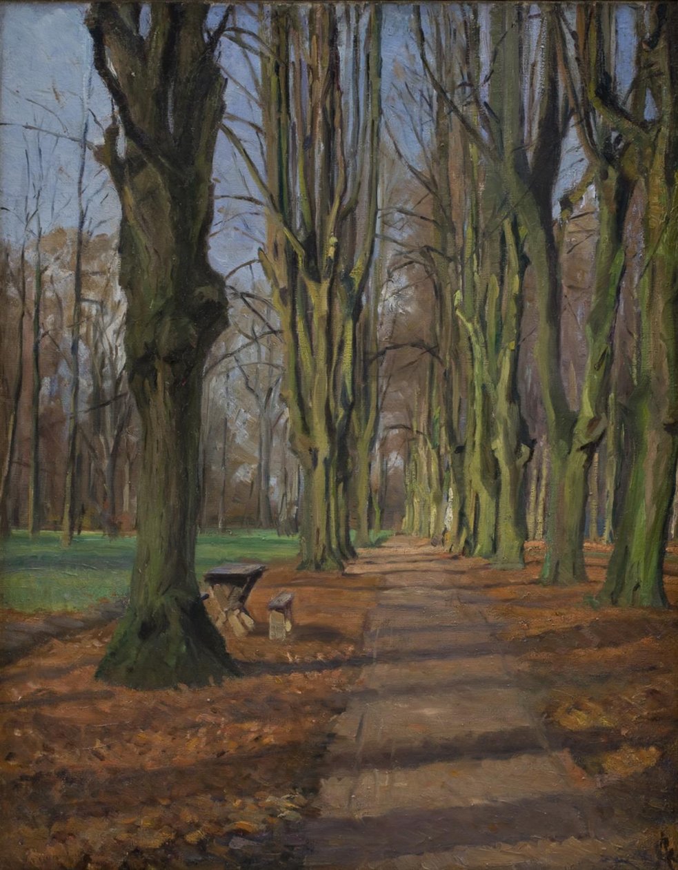 En aveny i Søndermarken. Frederiksberg av Albert Gottschalk