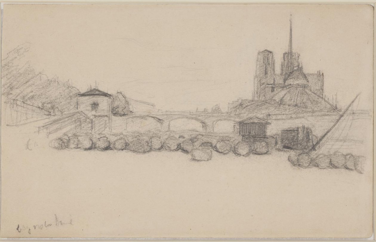 Notre Dame sett från öster av Albert Gottschalk
