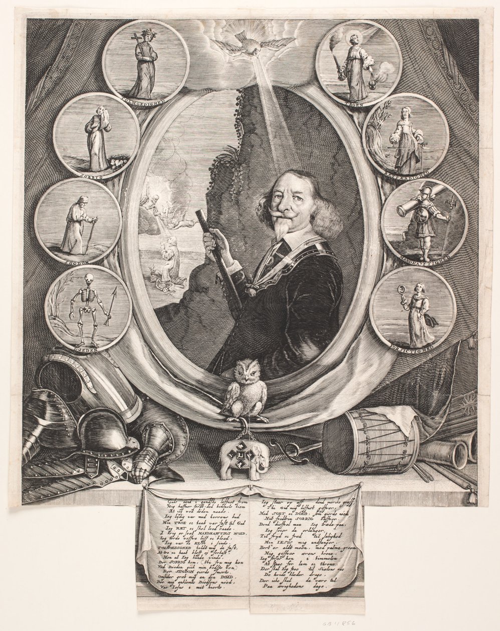 Wentzel Rothkirch. Illustration till begravningspredikan av Albert Haelwegh