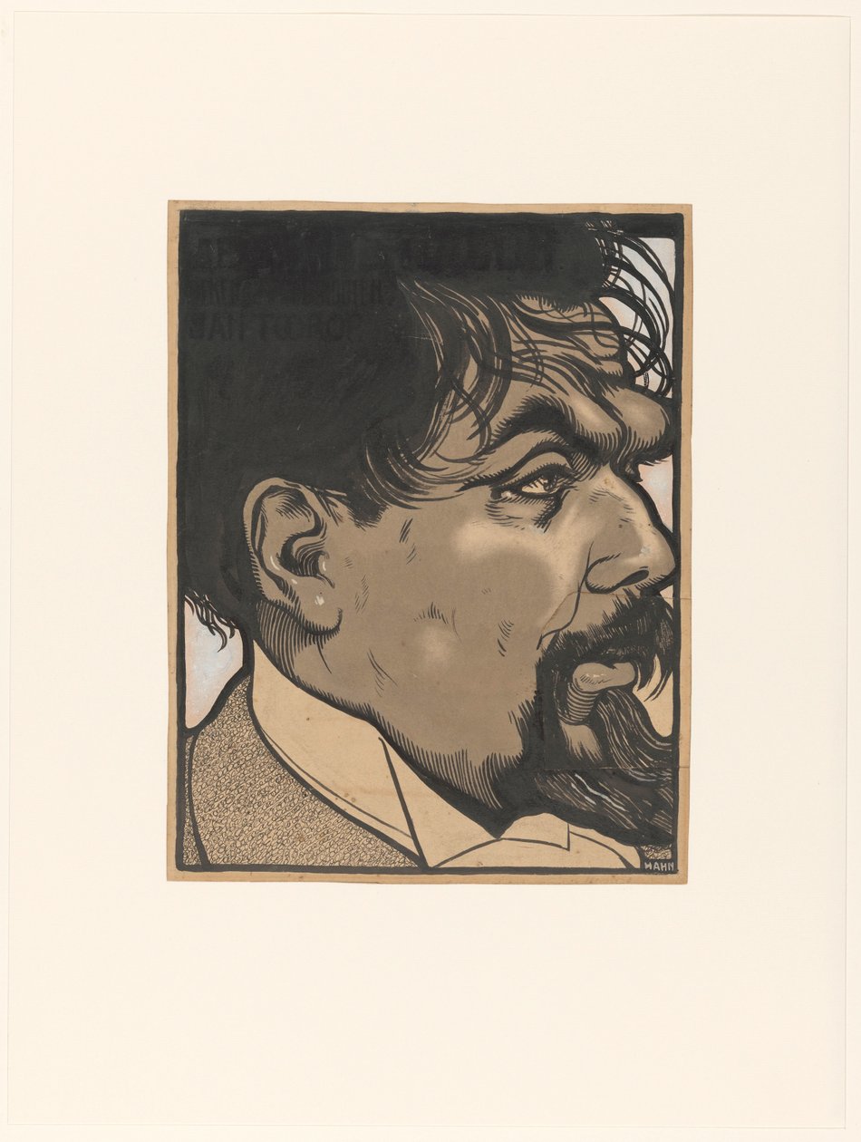 Porträtt av Jan Toorop av Albert Hahn (I)