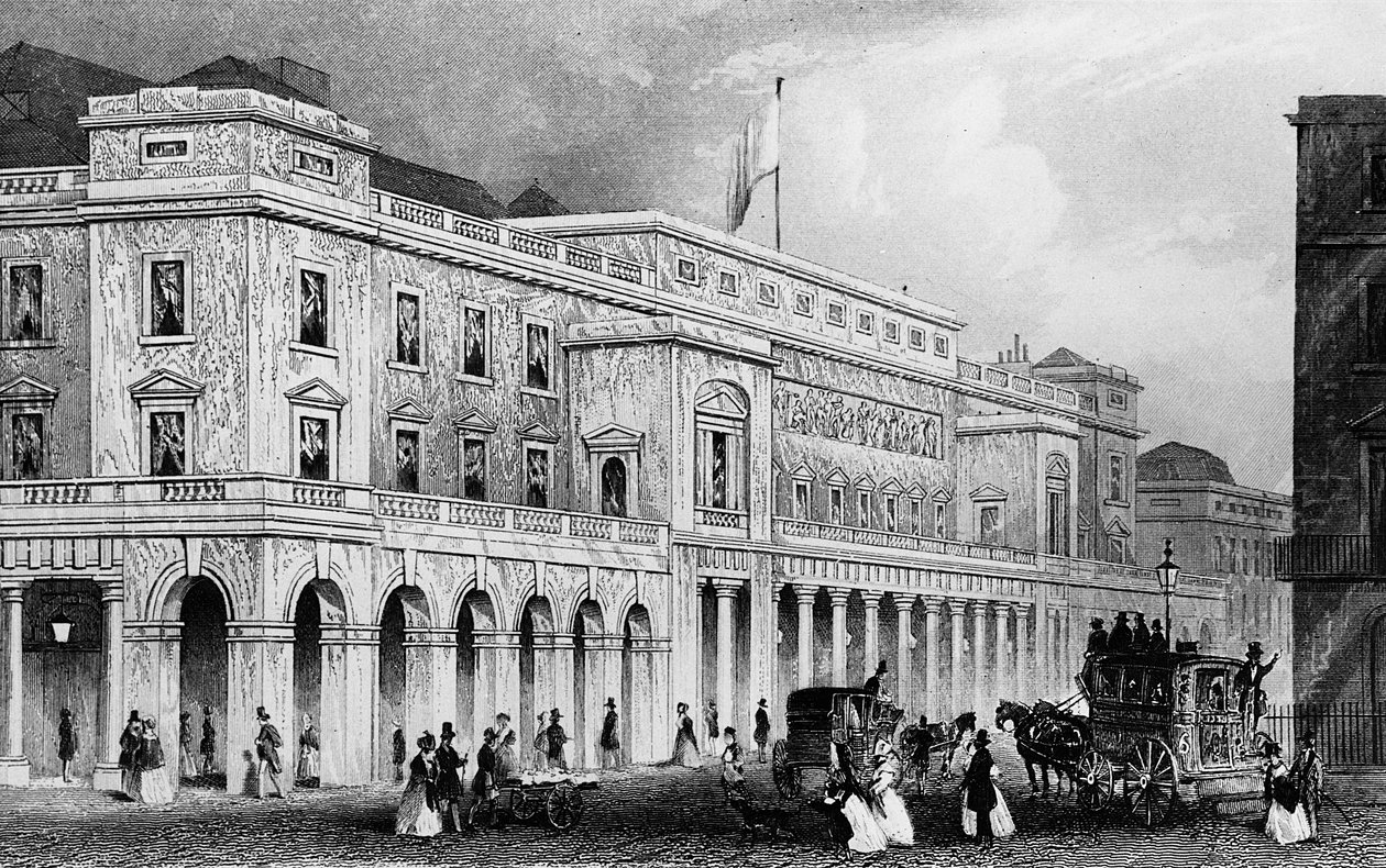 Italienska operahuset, ca 1850 av Albert Henry Payne