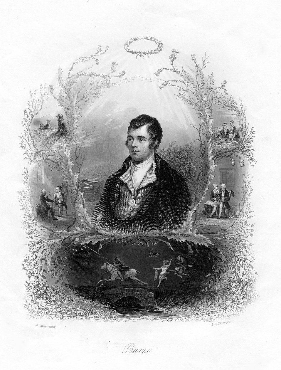 Robert Burns, skotsk poet, 1800-talet. av Albert Henry Payne