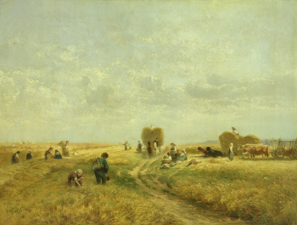 Skördetid, 1871 av Albert Kappis
