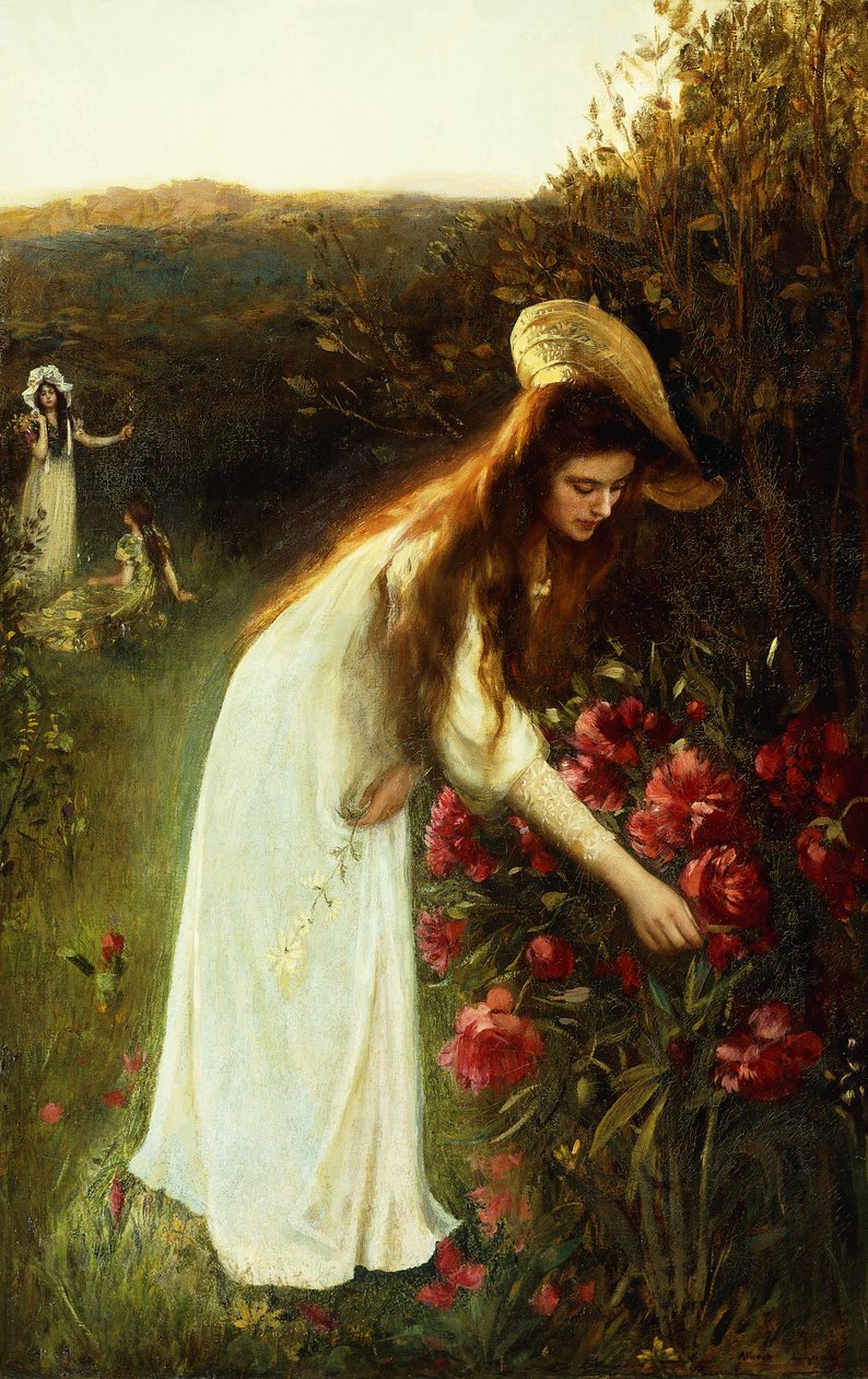 Plocka blommor, av Albert Lynch