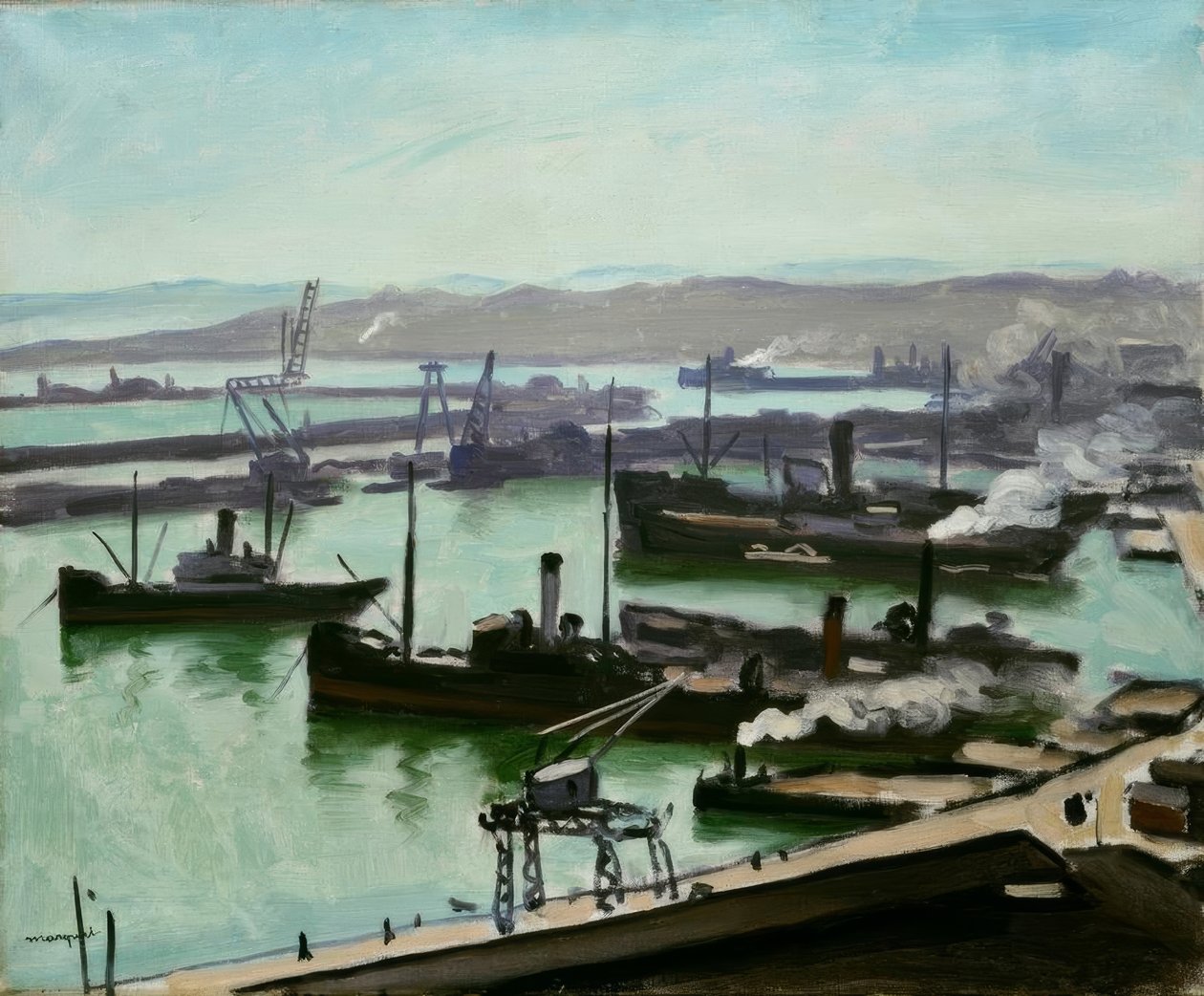 Hamnen i Alger av Albert Marquet
