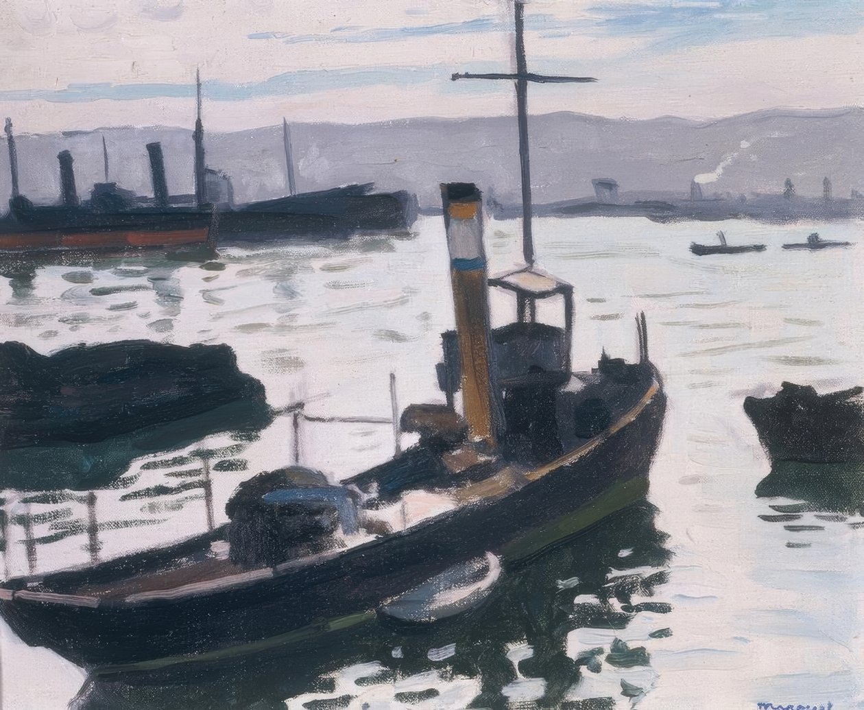 Hamnen i Alger av Albert Marquet