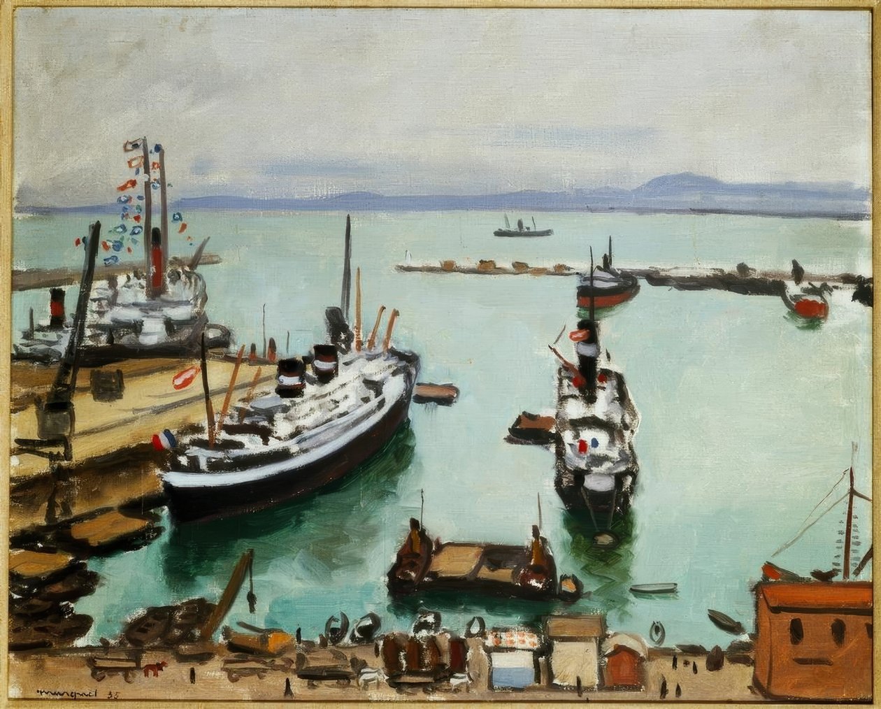 Hamnen i Alger av Albert Marquet