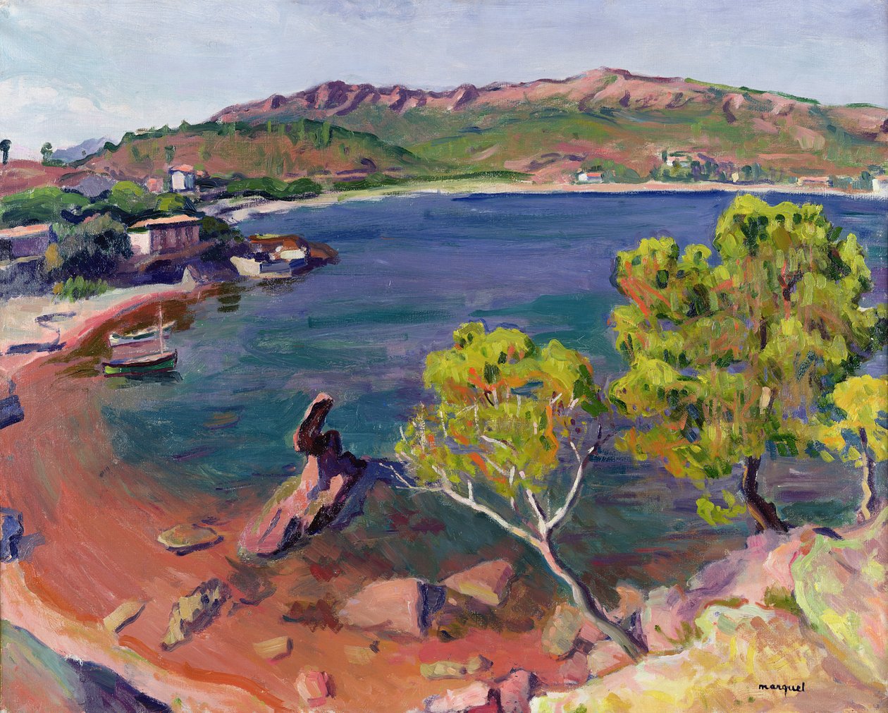 Midi Landscape (olja på duk) av Albert Marquet