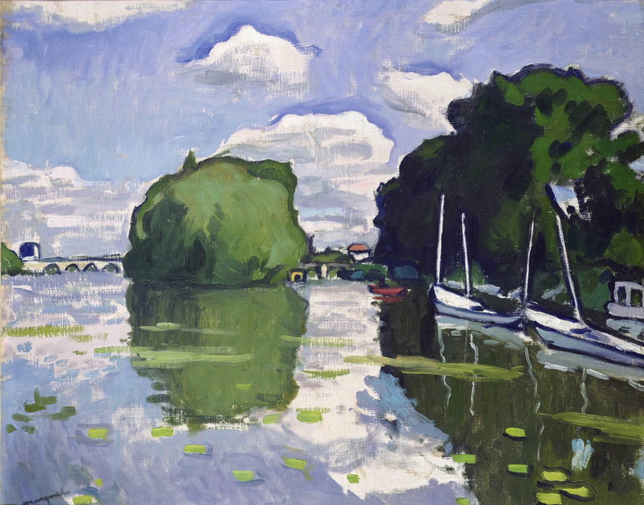 Seinen vid Poissy av Albert Marquet