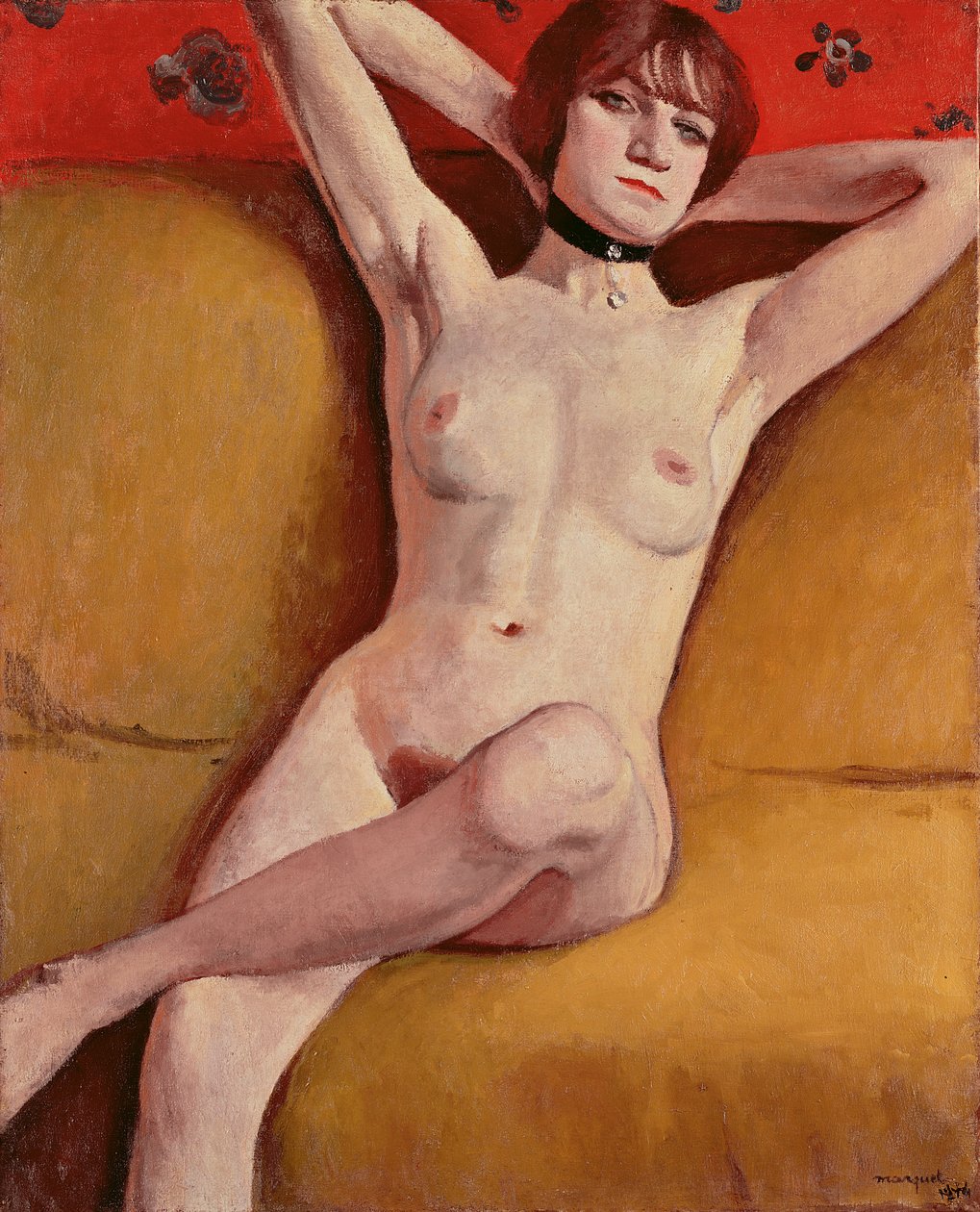 Kvinna på en Divan av Albert Marquet