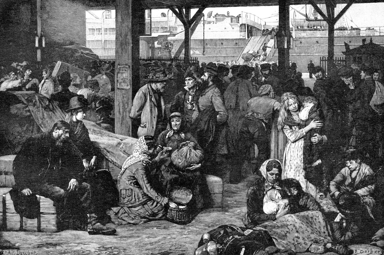 Emigration till USA av Albert Pierre Dawant