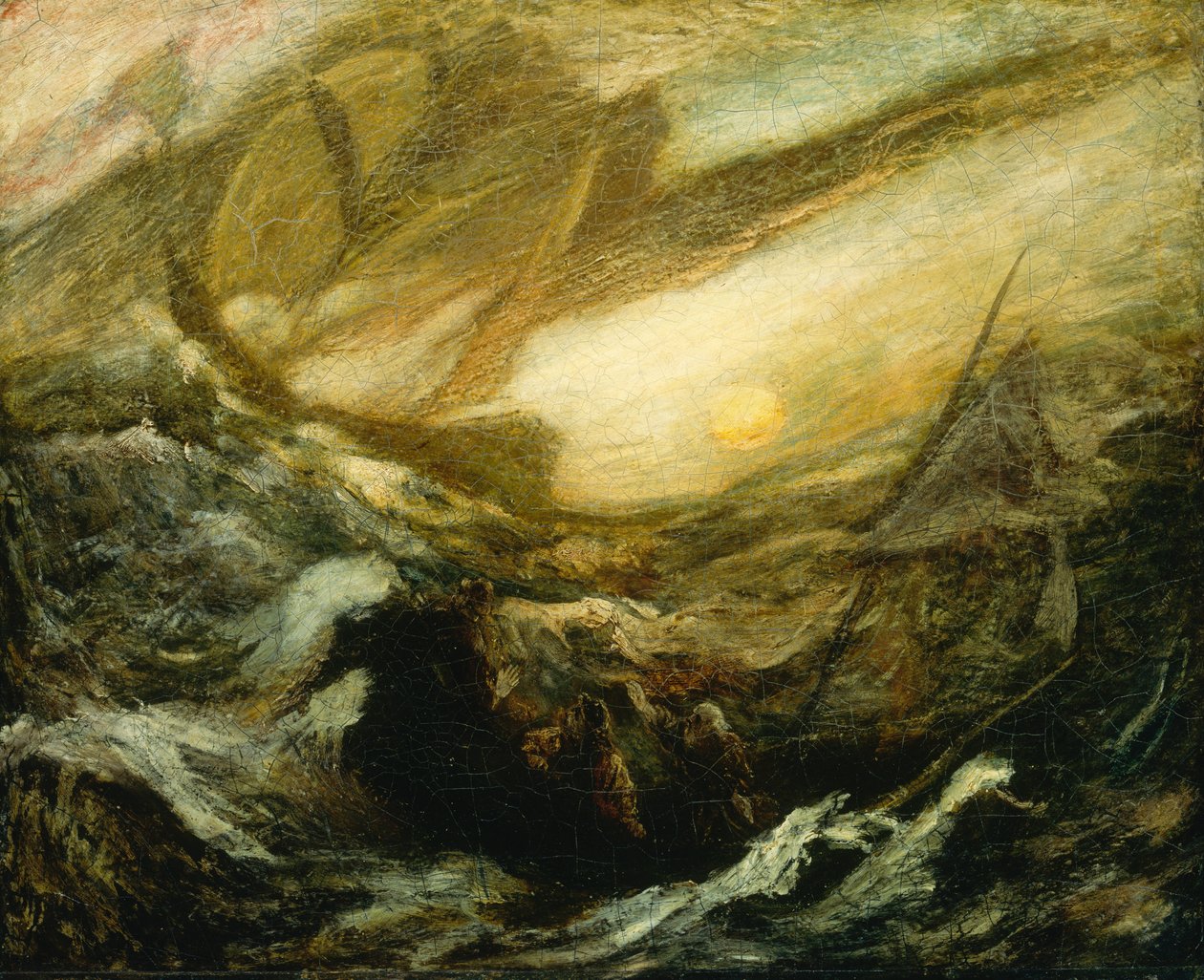 Flygande holländare, färdigställd 1887. av Albert Pinkham Ryder