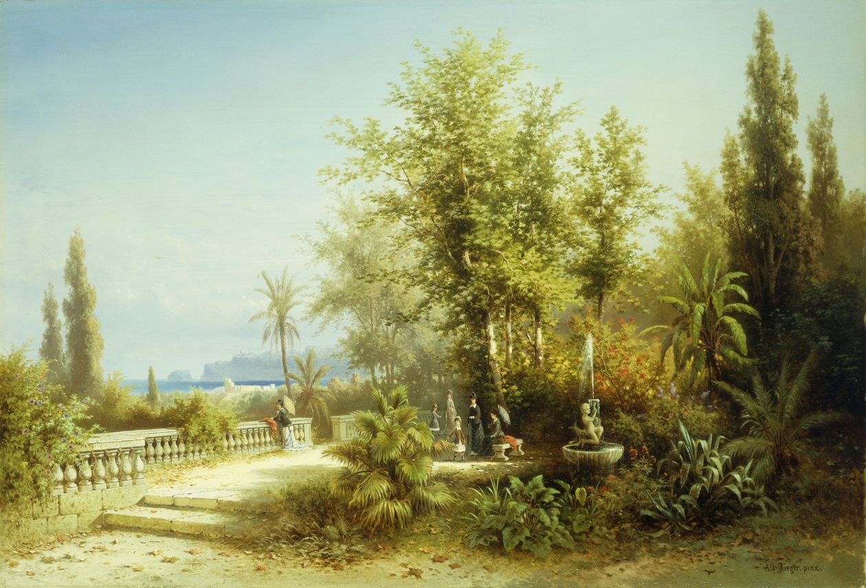 Utsikt över Trieste av Albert Rieger