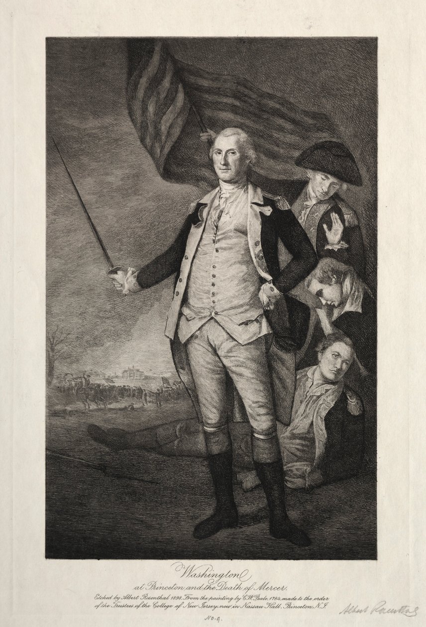 George Washington i Princeton av Albert Rosenthal