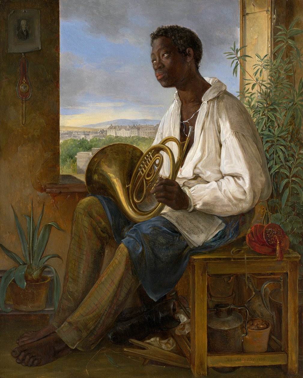 Porträtt av Emmanuel Rio, 1836. av Albert Schindler