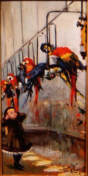 Parrot House, London Zoo av Albert Snr. Ludovici