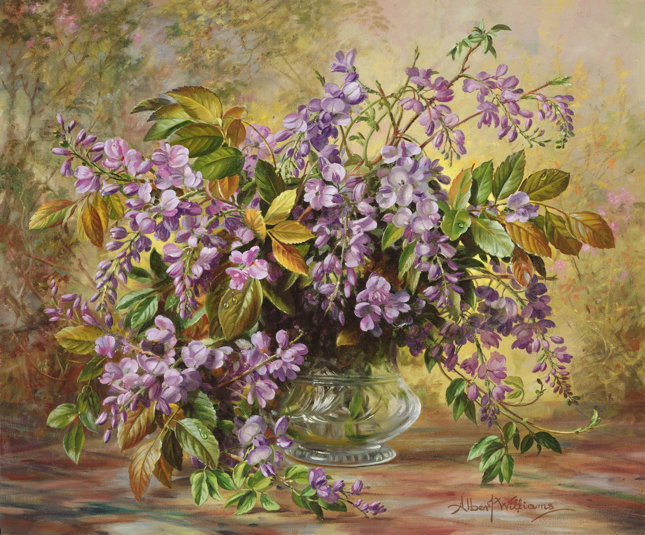 Förtrollande Junetide Wisteria av Albert Williams
