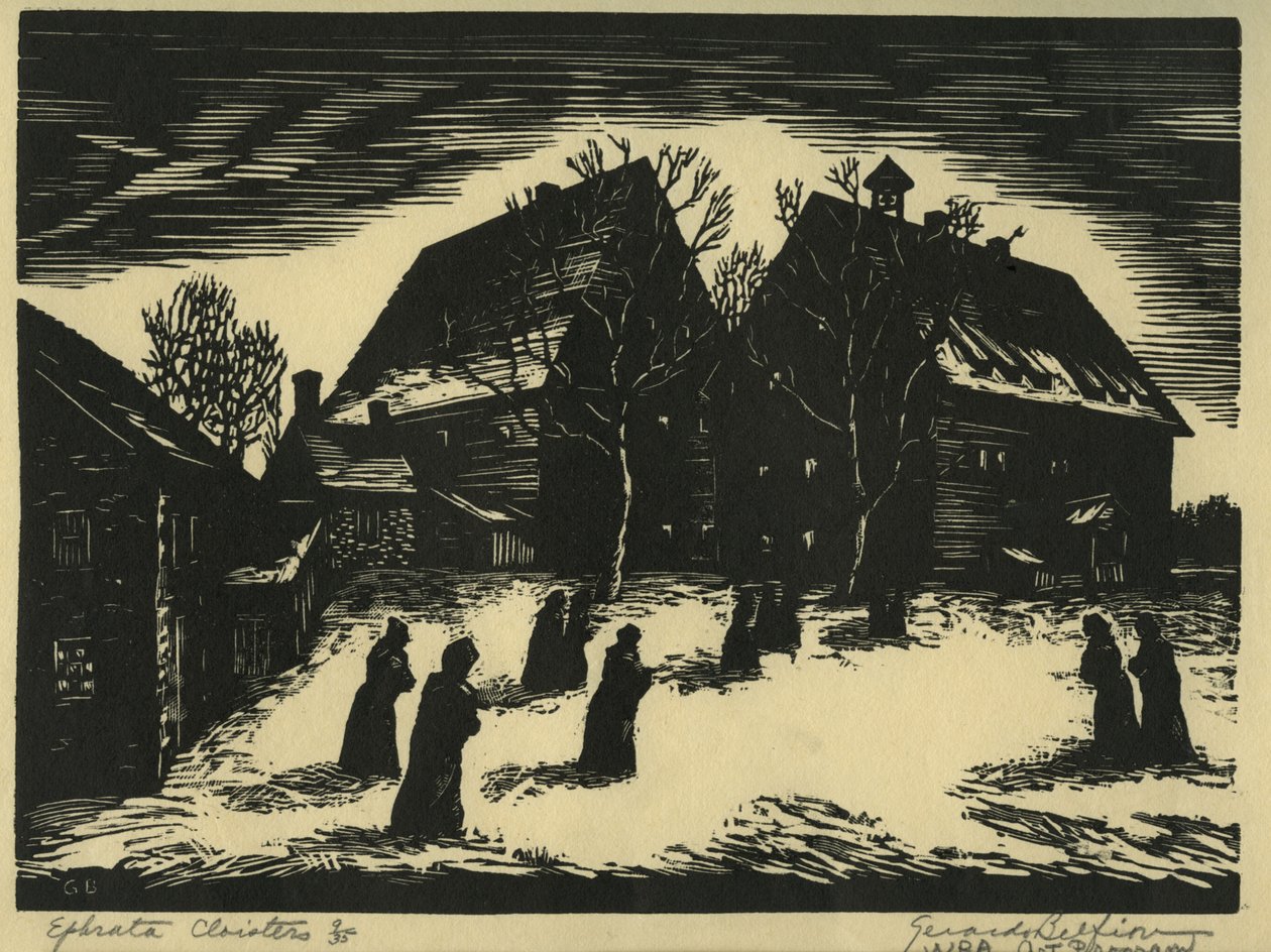 Ephrata klostret av Albert Winslow Barker