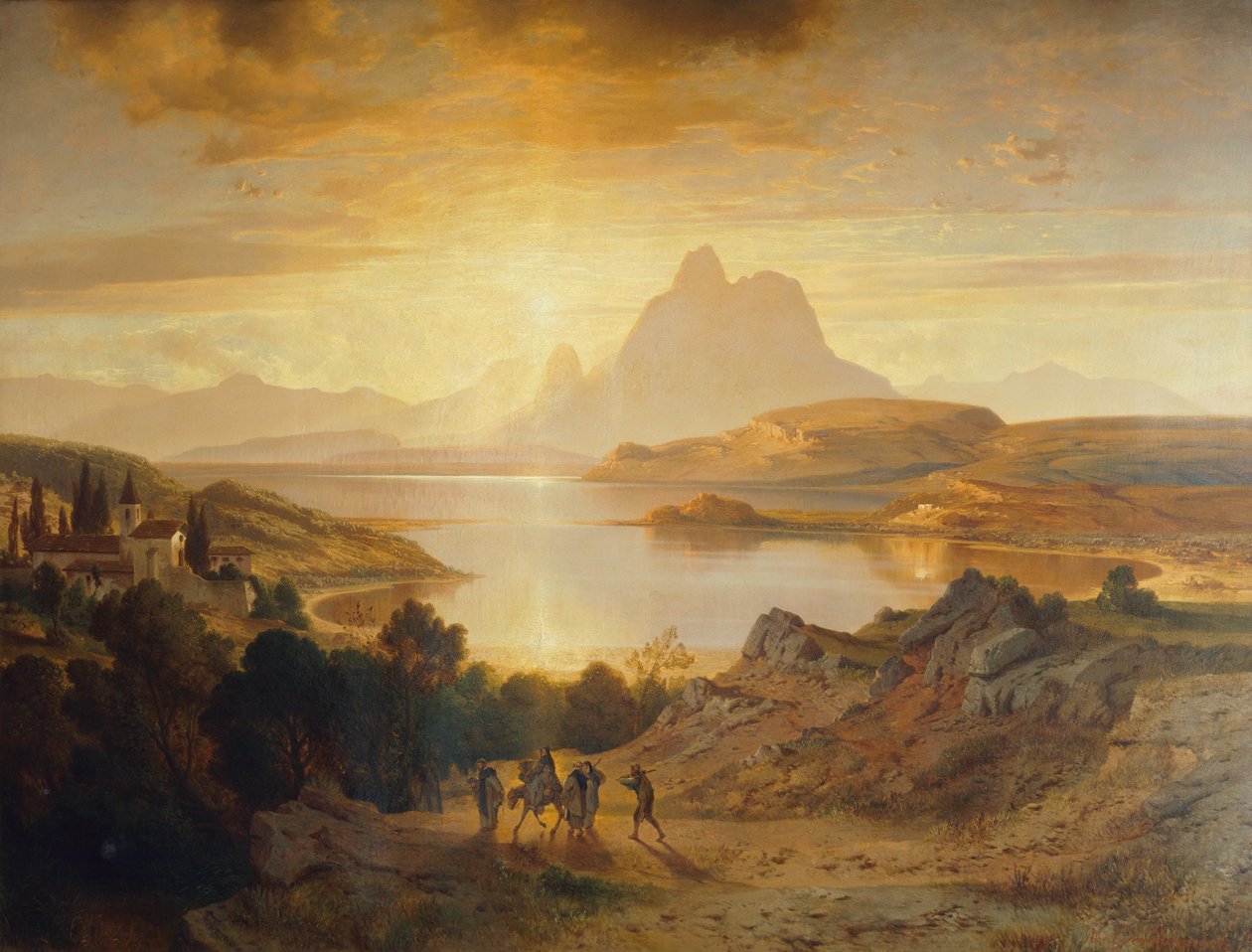 Luganosjön av Albert Zimmermann