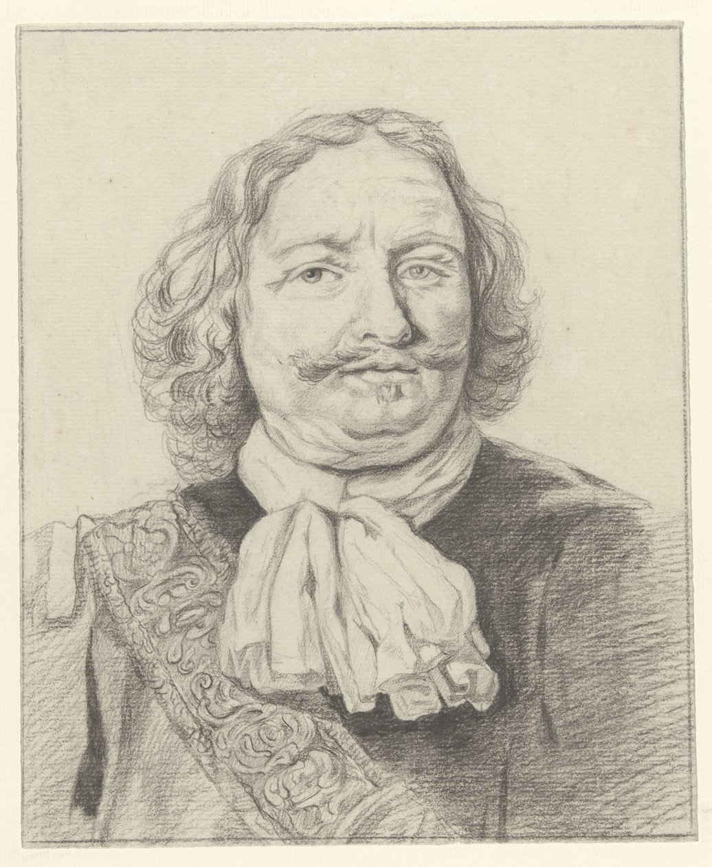 Porträtt av Egbert Meussen Kortenaer av Albertus Brondgeest
