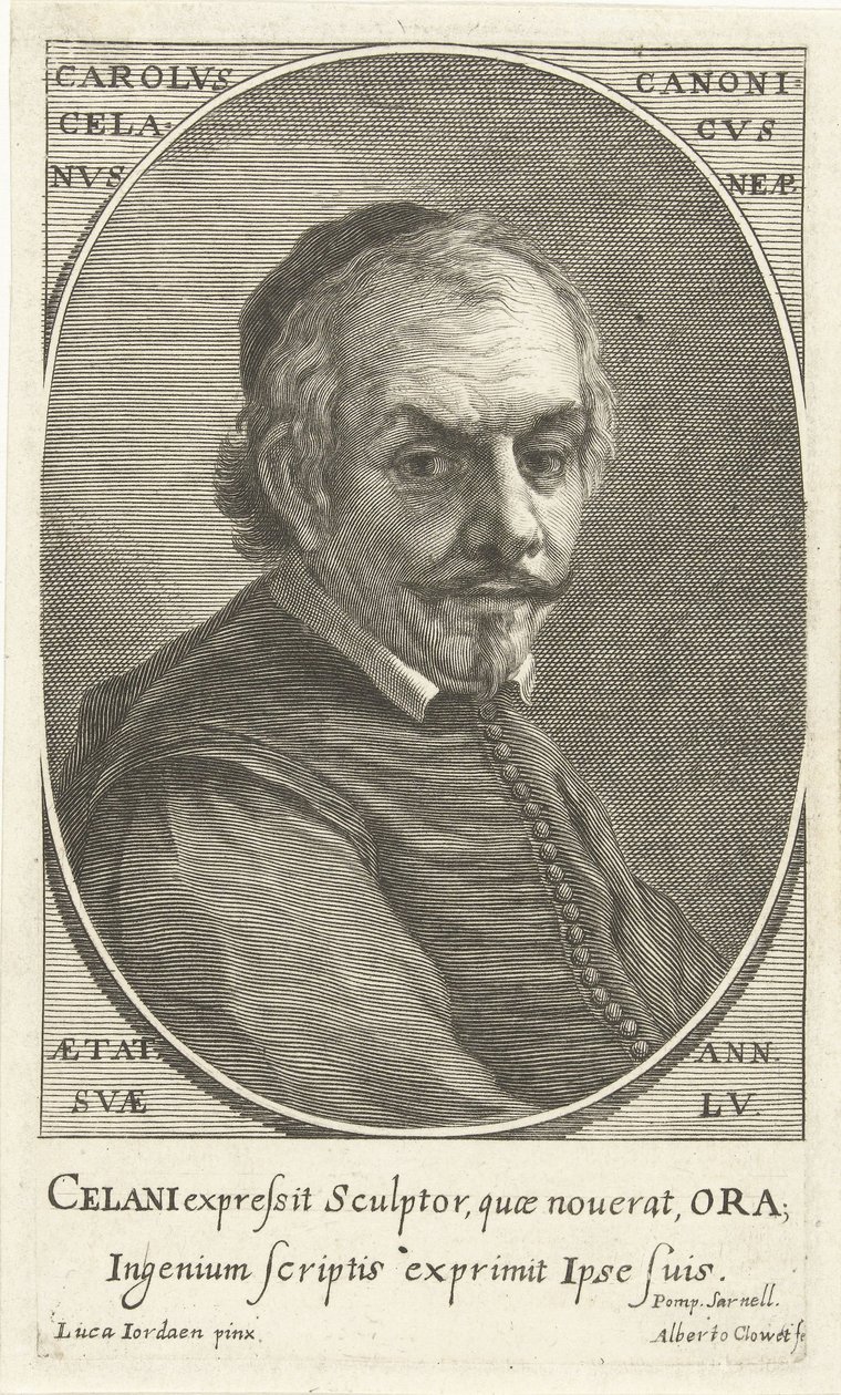 Porträtt av Carolus Celanus av Albertus Clouwet