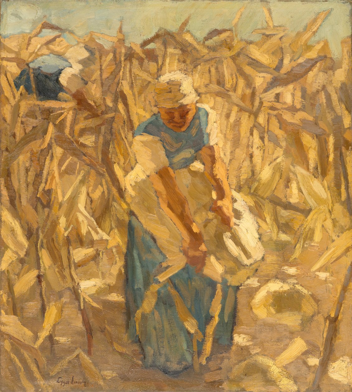 Majsskörd av Albin Egger Lienz